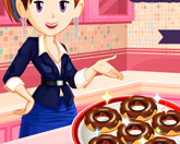 Сара готовит пончики