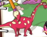 Раскрась динозавра